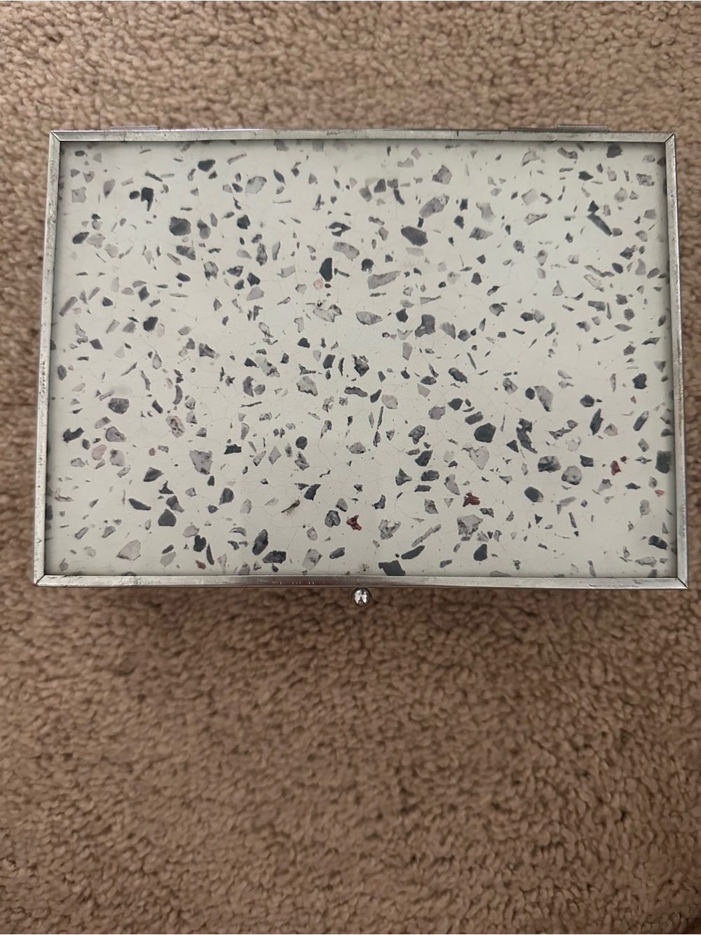 Blue Terrazzo Decorative Jewelry Box
